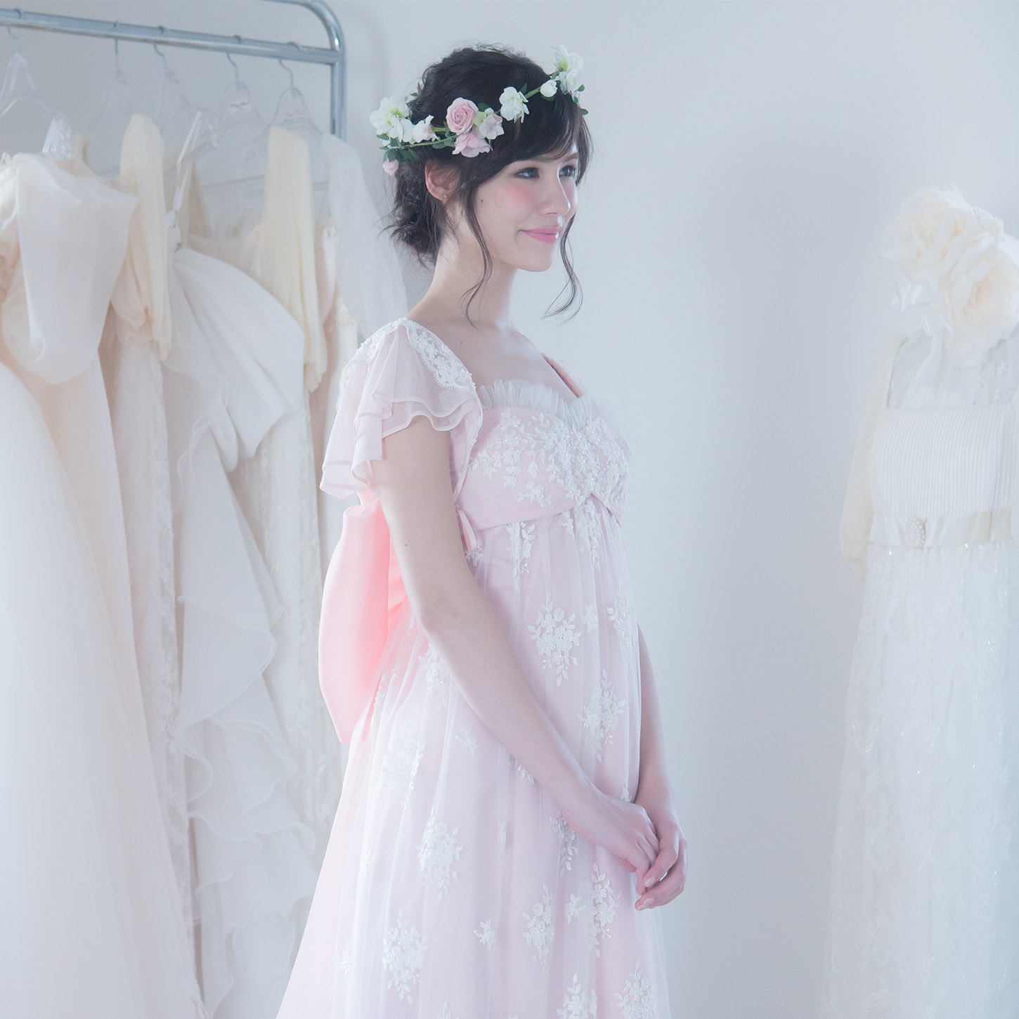 Sakura ビージングチュールレースを重ねた大人可愛いスタイル | Dress